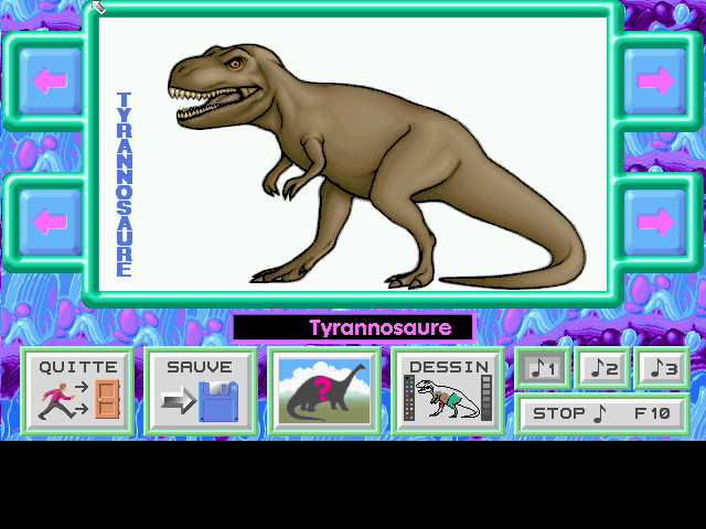 Dinosaures (Les) atari screenshot